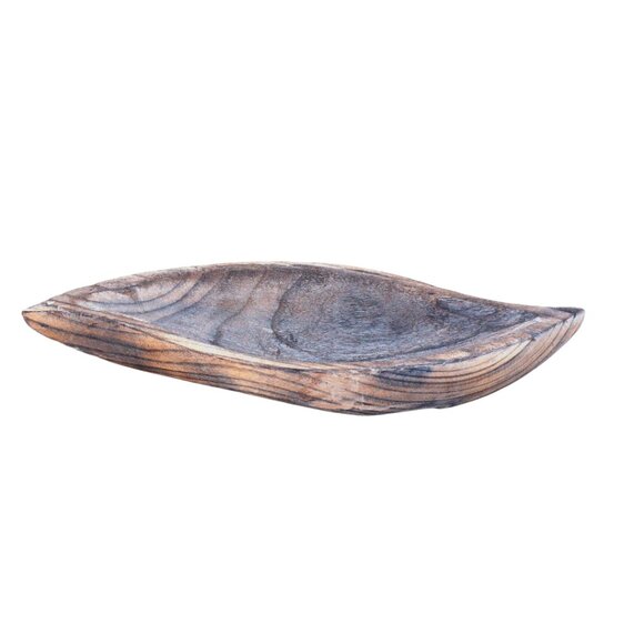WOODEN SWIRL BOWL - Picture 1 of 1